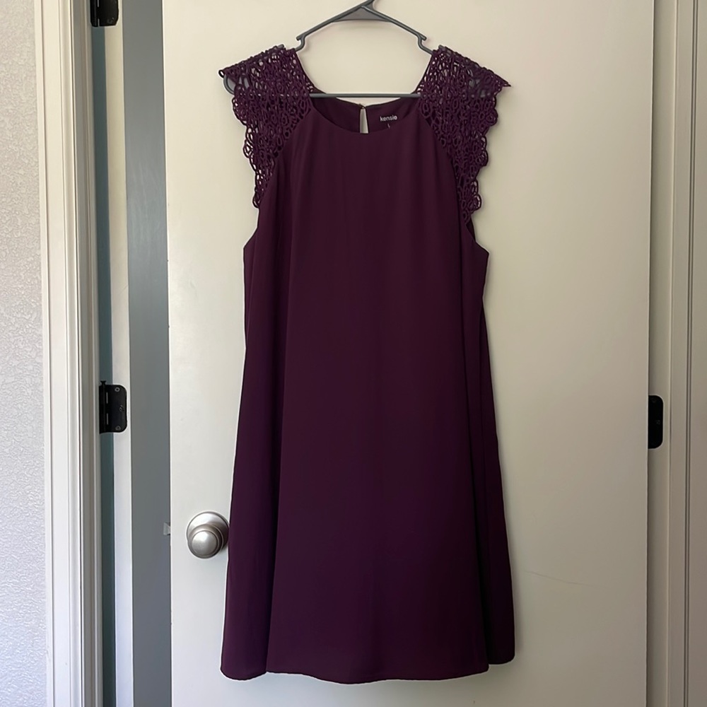 Purple Kensie dress worn once, great condition, smoke free home